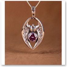 Wisior �wi�te Oko- Sacred Eye z ametystem (ID.T/3.5) - 