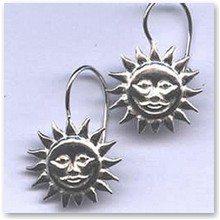 Kolczyki S�o�ce srebro (ID.T/10.4) - 