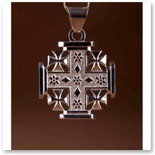 Wisior Krzy� Jerozolimski srebro (T/35.3) - 