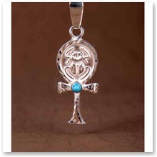 Krzy� Ankh z turkusem srebro (ID.T/93) - 
