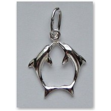Wisior Para Delfin�w srebro (ID.T/100) - 