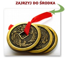 Talizman Chi�skie Monety Szcz�cia Du�e 4,0 cm (49a) - 