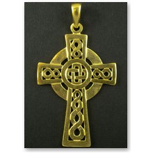 Wisior Krzy� Celtycki prosty (poz�acany) - 