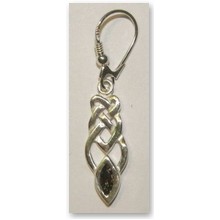 Kolczyki W�ze� celtycki z markiz� (kamie�) - para (ID.T/130) - 