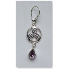 Kolczyki Triscal z kamieniem - para - 