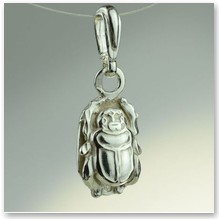 Wisior Skarabeusz 3 D srebro - 