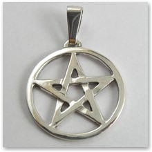 Pentagram a�urowy (srebro) - 