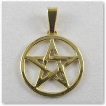 Pentagram a�urowy (poz�acany) - 