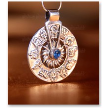 Wisior Znaki Zodiaku z kamieniem (T/106) - 