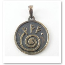 Talizman FEHU - bogactwo materialne i duchowe (br�z) - 