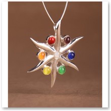 S�o�ce z czakrami srebro (T/112) - 