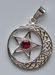 Wisior Pentagram z kamieniem srebro (ID.T/99) - 